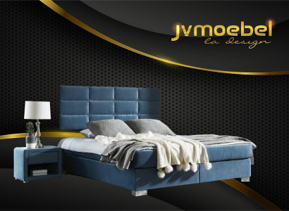 Bett Textil Schlafzimmer Design Möbel Moderne Luxus Betten Bettgestell Stoff Neu